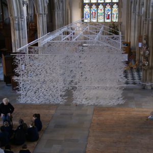 Mark Maxwell contemporary sculpture installation - St Bartholomew the Great- London