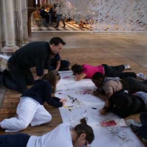 Mark Maxwell contemporary sculpture installation - St Bartholomew the Great- London